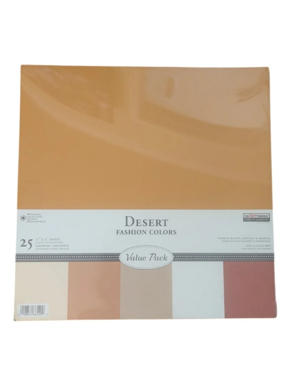 NWT Crafting Natural & Desert Color Cardstock 2 Packs Of 25 Sheets